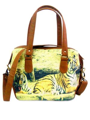 multicoloured tiger print handbag - 1300073 - Standard Image - 3