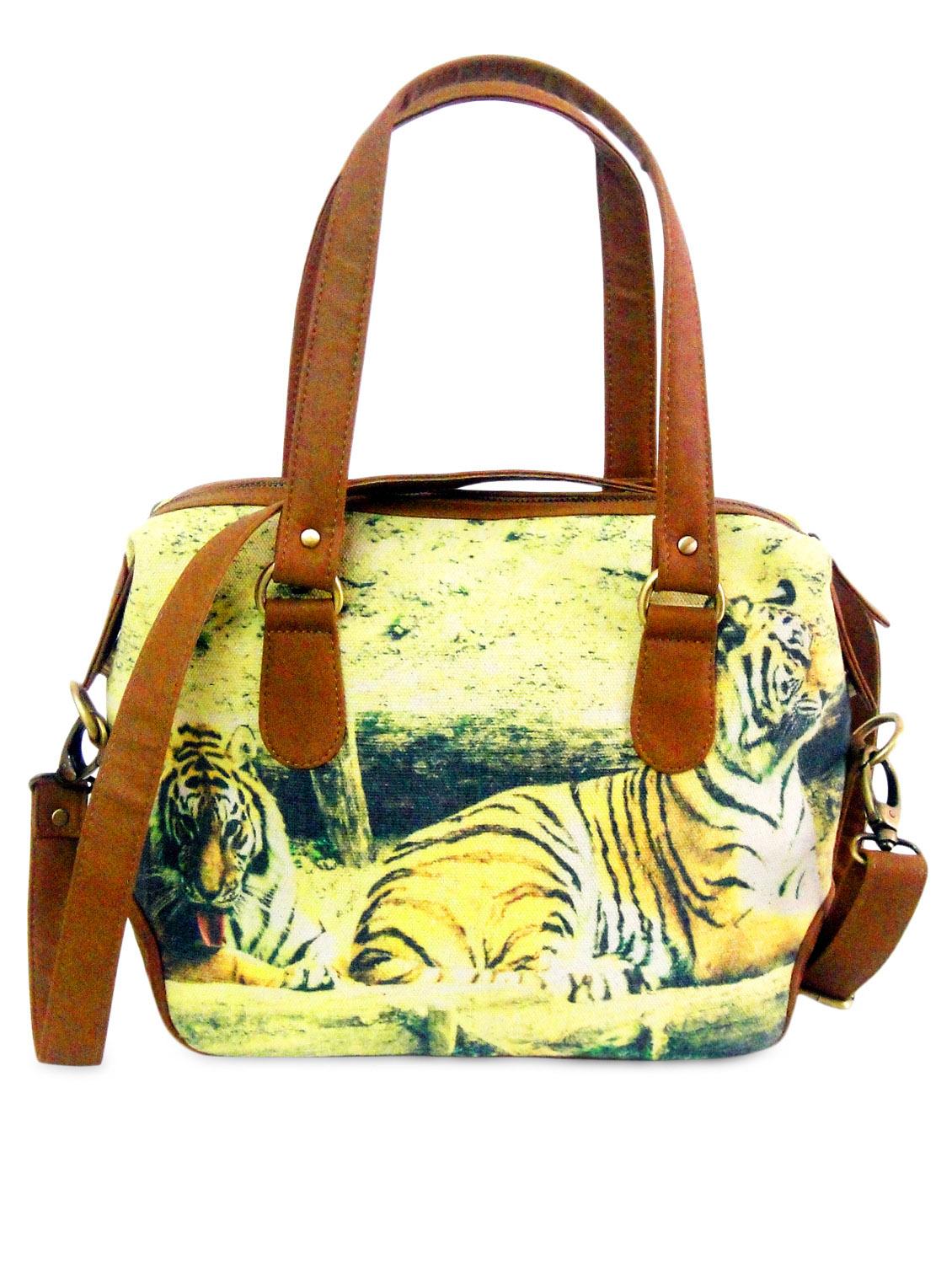multicoloured tiger print handbag - 1300073 - Zoom Image - 3
