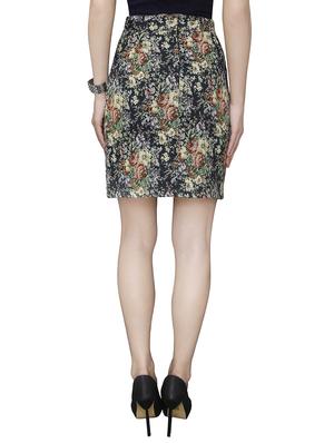 multicolored floral printed pencil skirt - 13003530 - Standard Image - 3