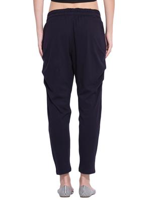 navy blue cotton trouser - 13005741 - Standard Image - 3