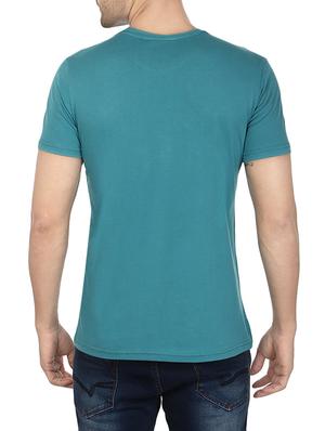 blue cotton printed t-shirt - 13007642 - Standard Image - 3