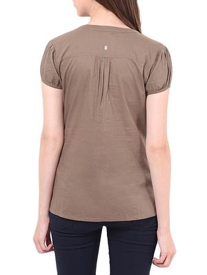 brown cotton regular shirt - 13010252 - Standard Image - 3