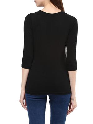 black cotton regular top - 13023189 - Standard Image - 3