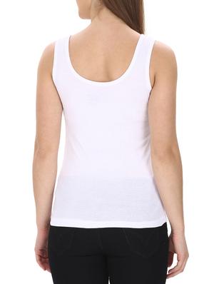 White cotton tank tee - 13025683 - Standard Image - 3