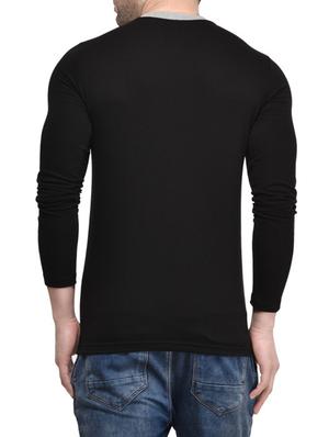 black cotton tshirt - 13053045 - Standard Image - 3