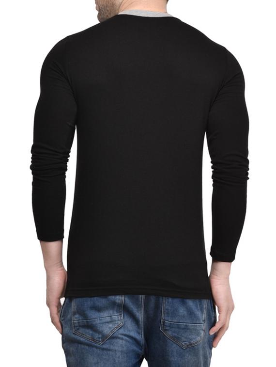black cotton tshirt - 13053045 - Zoom Image - 3