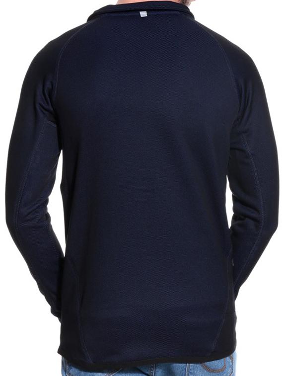 solid navy blue polyester t-shirt - 13054679 - Zoom Image - 3