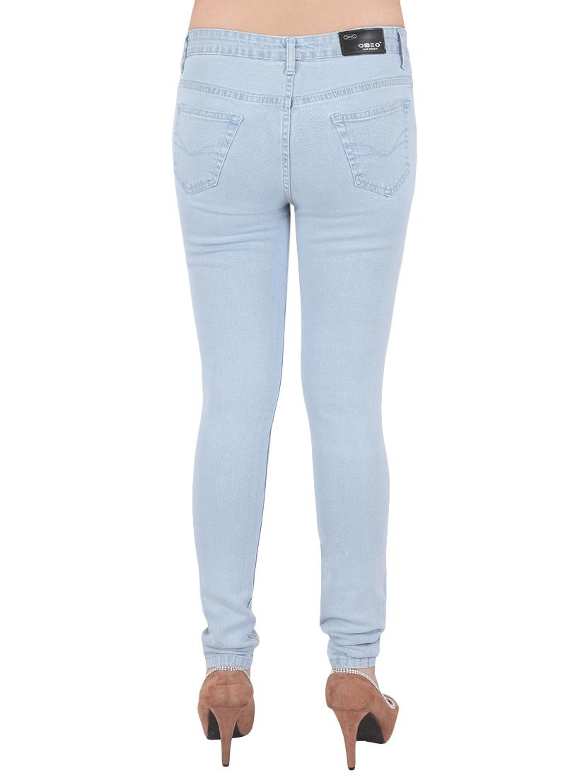 light blue denim slim fit jean - 13055972 - Zoom Image - 3