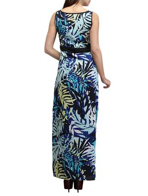 pleated detail side slit maxi dress - 13056273 - Standard Image - 3