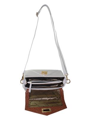 white leather sling bag - 13057625 - Standard Image - 3