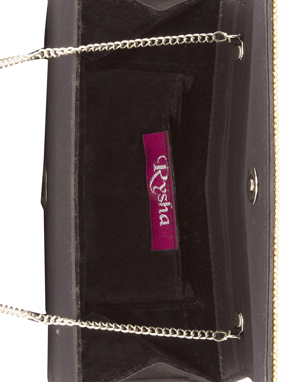 gold silk clutch - 13058959 - Zoom Image - 3