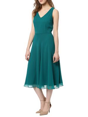 criss-cross back fit and flare dress - 13064509 - Standard Image - 3