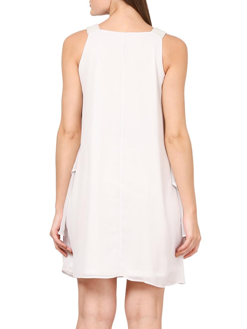 white georgette dress - 13069249 - Zoom Image - 3
