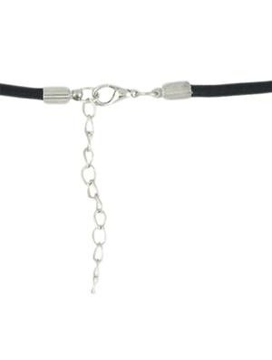 blue metal short necklace - 13075865 - Standard Image - 3