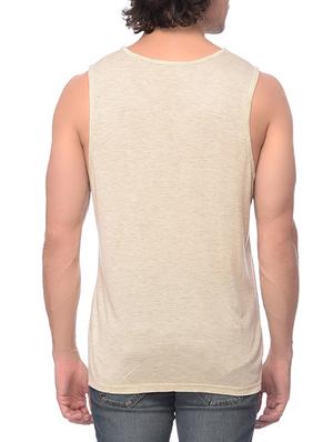 solid beige cotton t-shirt - 13076032 - Standard Image - 3