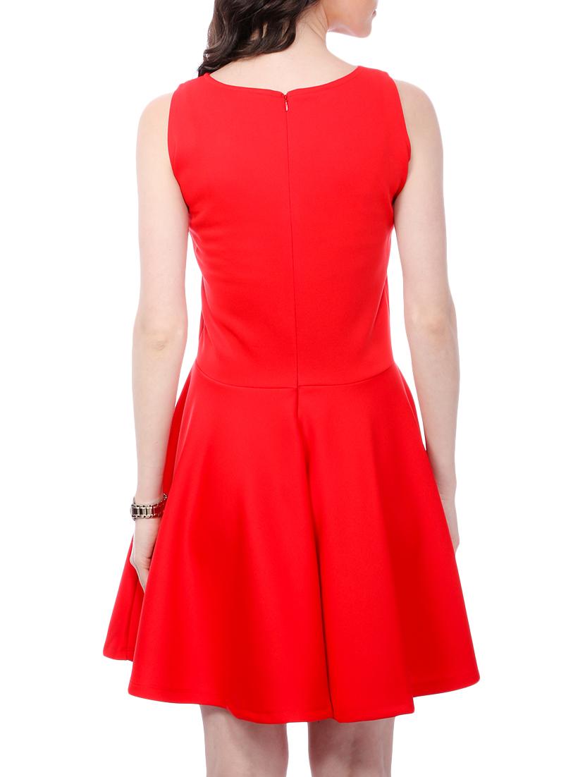red none skater dress - 13092605 - Zoom Image - 3