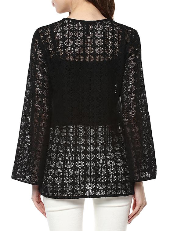 black lace regular top - 13096677 - Zoom Image - 3