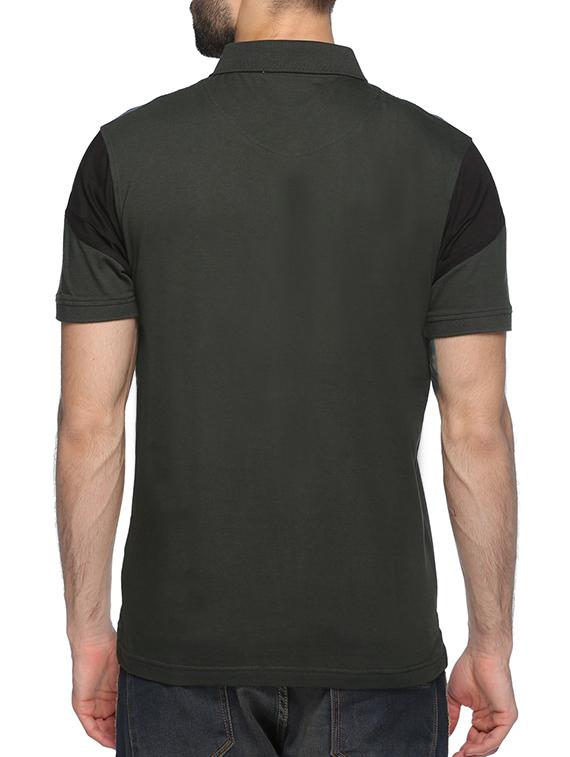 multi colored cotton color block t-shirt - 13099424 - Zoom Image - 3