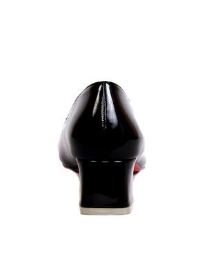 black patent leather slip on pumps - 13102954 - Standard Image - 3