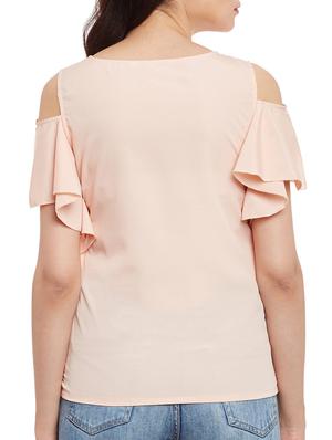 pink polyester regular top - 13110947 - Standard Image - 3
