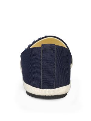 blue canvas slip on ballerina - 13111520 - Standard Image - 3