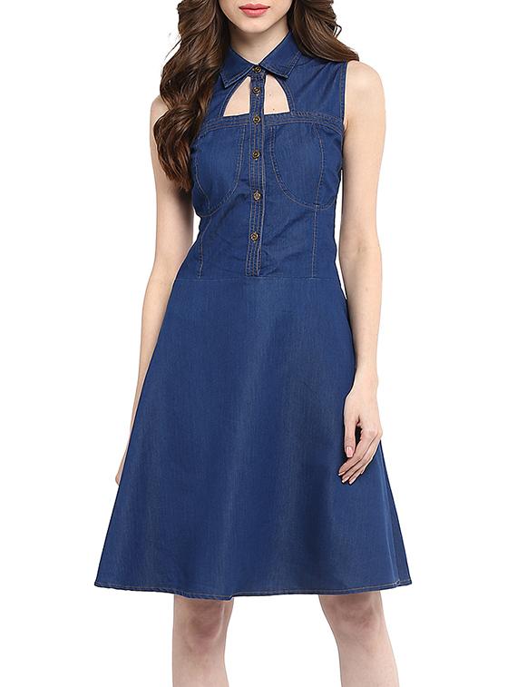 women's solid dress