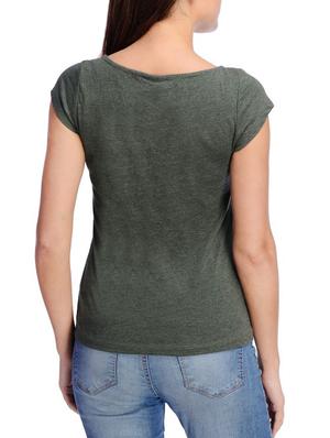 Green solid tee - 13116831 - Standard Image - 3