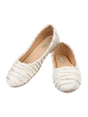white slip on ballerina - 13117290 - Standard Image - 3