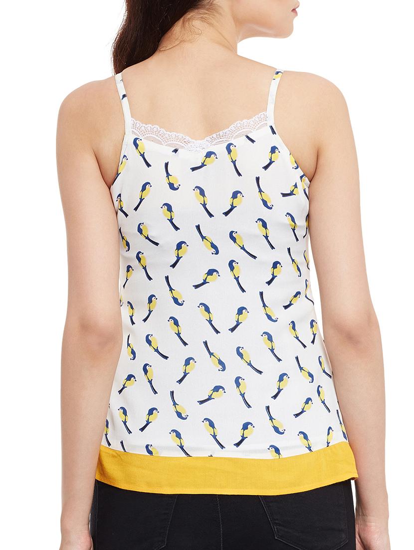 white polyester regular top - 13118140 - Zoom Image - 3