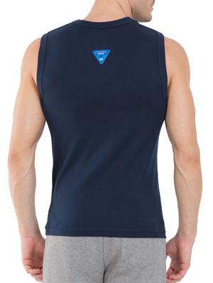 navy cotton vest - 13120660 - Standard Image - 3