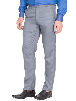 black grey rayon set of 2 flat front formal trouser - 13123171 - Standard Image - 6