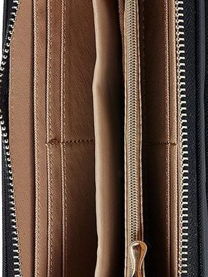 black leatherette clutch - 13128532 - Standard Image - 3