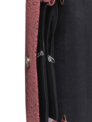 pink leatherette clutch - 13132225 - Standard Image - 3