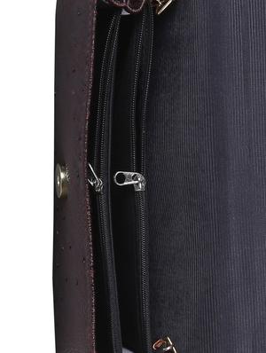 purple leatherette clutch - 13132226 - Standard Image - 3