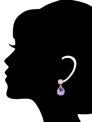 multi colored metal drop earring - 13136904 - Standard Image - 3