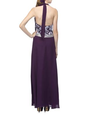 purple georgette dress - 13143189 - Standard Image - 3