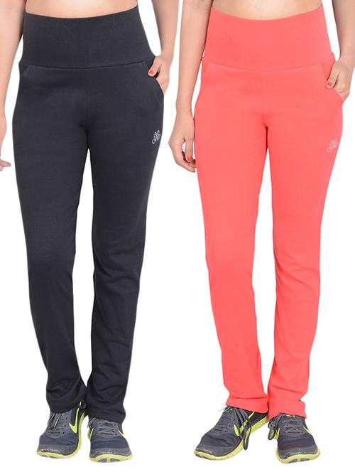set of 2 multicolored cotton track pants - 13153763 - Very Small Image - 1