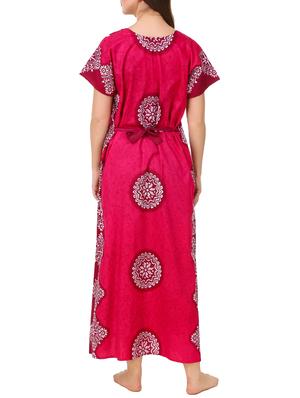 pink cotton gowns - 13155138 - Standard Image - 3