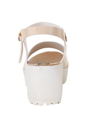 nude ankle strap sandal - 13163686 - Standard Image - 3