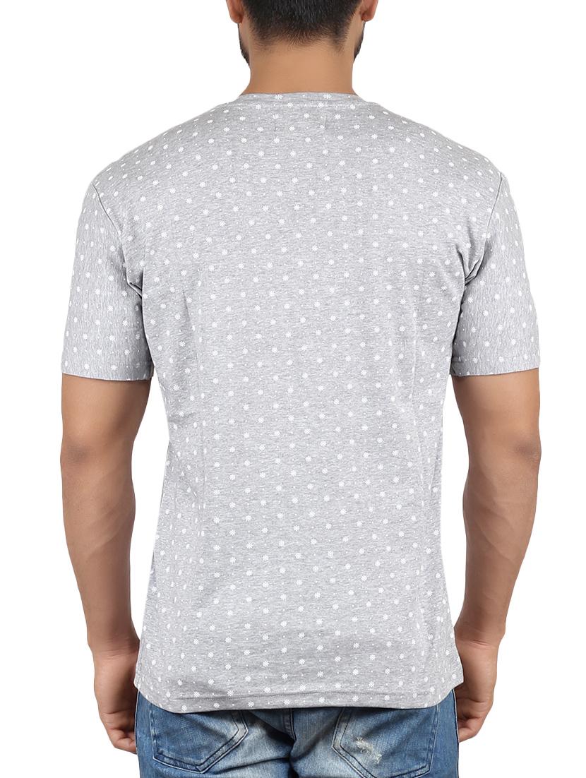 grey cotton printed t-shirt - 13170751 - Zoom Image - 3