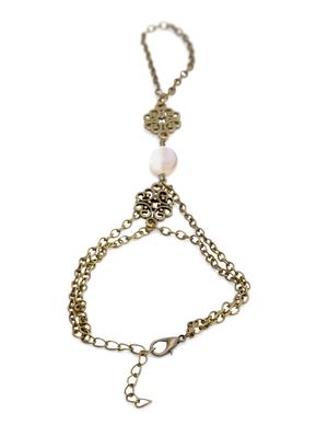 Antique Gold Embellished Ring Bracelet - 1317735 - Standard Image - 3
