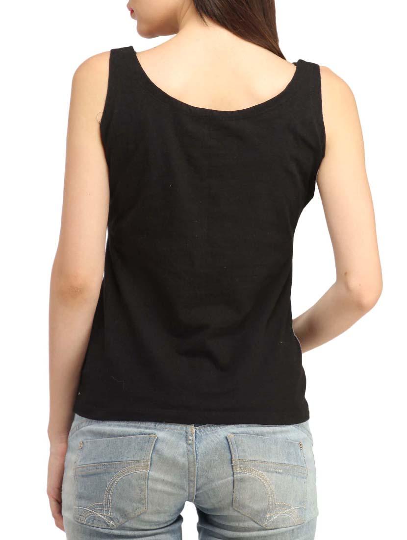scoop neck solid tank top - 13179965 - Zoom Image - 3