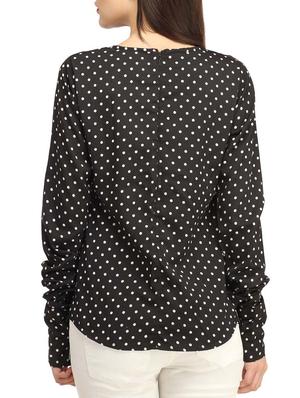 black polka dot cotton top - 13179992 - Standard Image - 3