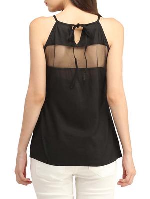 solid black cotton top - 13179995 - Standard Image - 3