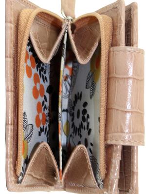nude leather wallet - 13182701 - Standard Image - 3