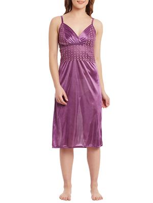 purple satin nightwear set - 13182897 - Standard Image - 3