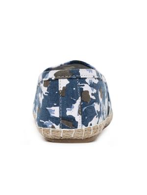blue fabric espadrilles casual shoes - 13187520 - Standard Image - 3