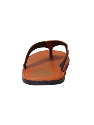 tan leatherette toe seperator slipper - 13213805 - Standard Image - 3