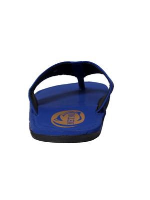 blue leatherette toe seperator slipper - 13213806 - Standard Image - 3