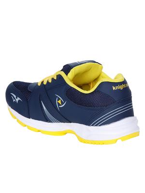 navy leatherette(pu sport shoes - 13215593 - Standard Image - 3